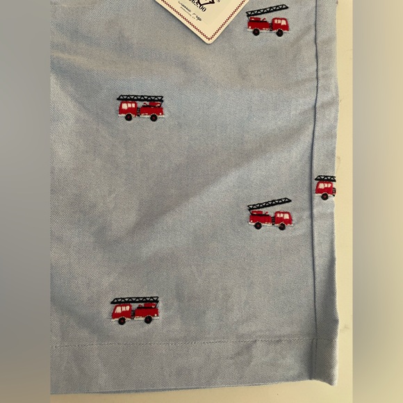 Classic Prep Shorts with Fire Truck Embroidery - Picture 4 of 6